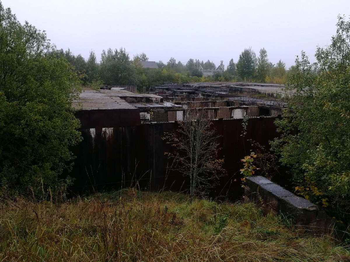 С дороги объект не видно, сильно зарос