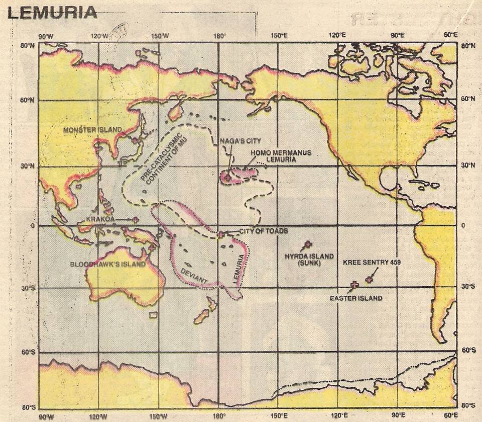 Лемурия во вселенной Марвел. Lemuria Marvel