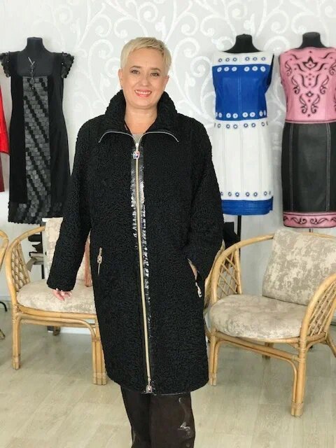 Переделка шубы из каракуля. Ателье Ирины Берзиной.