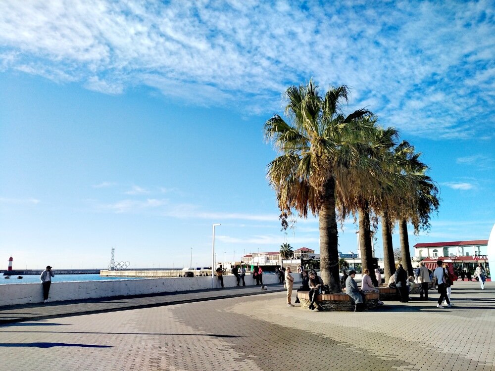 Пляж "Маяк", фото автора от 15.12.2021г.