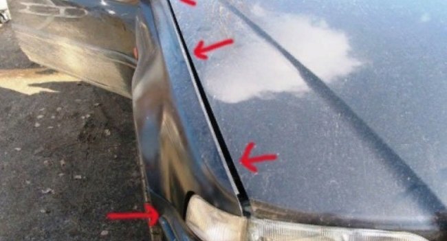 Зазоры между кузовными элементами должны быть одинаковыми