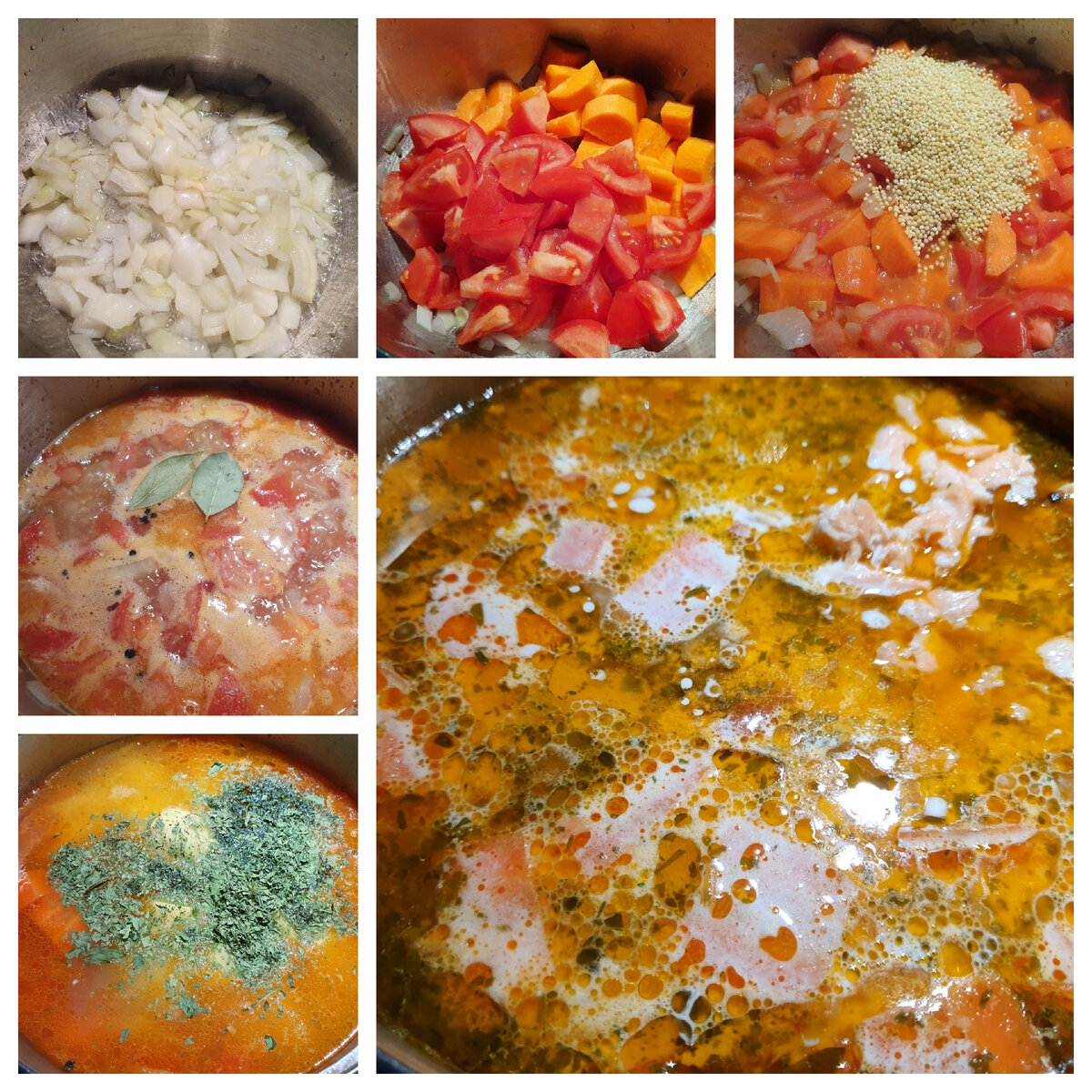 Суп с лососем и сливками