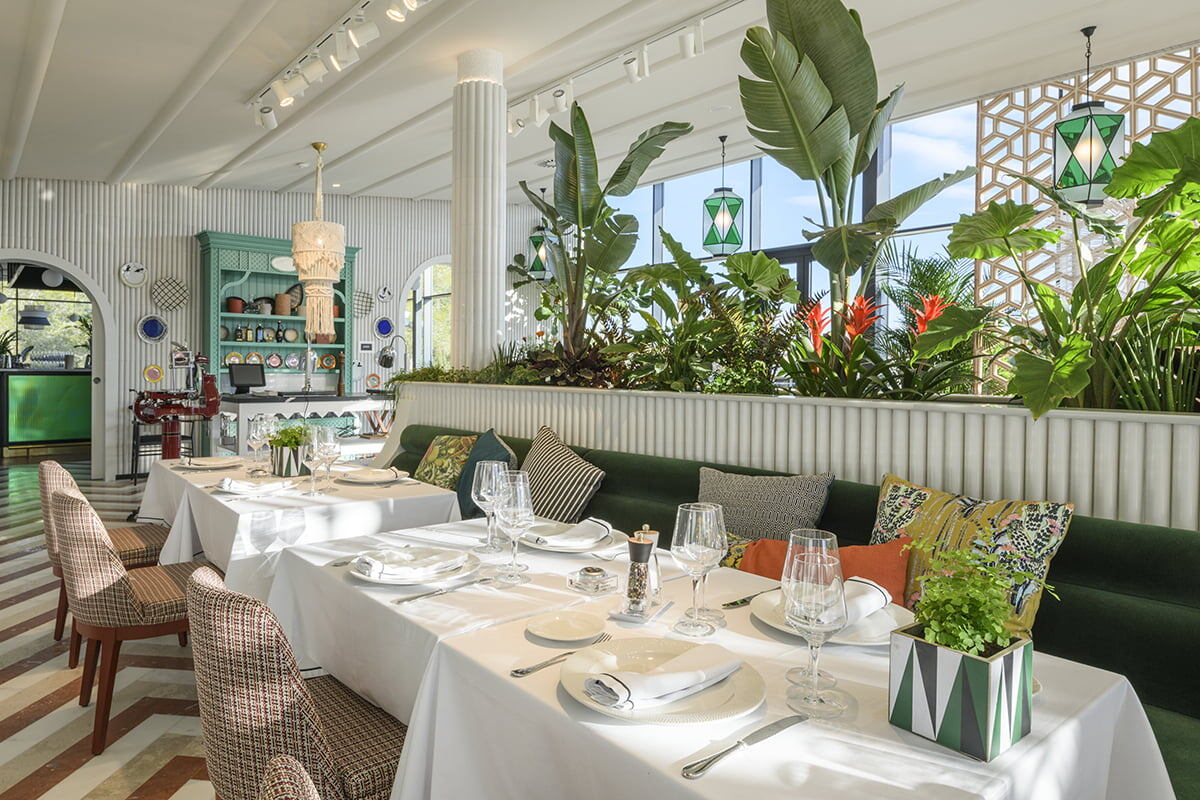 Напольная плитка Natucer в дизайне итальянского ресторана Il Palco 