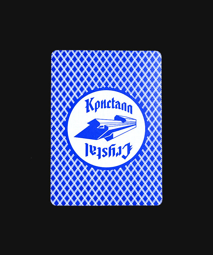 Рубашка карт Bee Crystal Casino (синяя)