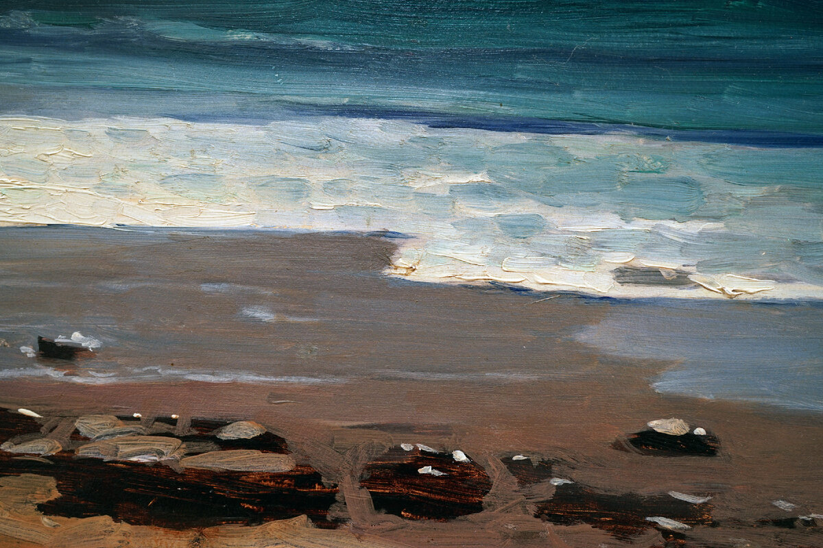 Куинджи А. «Морской берег в лунную ночь. Крым». 1898-1908 гг. Картон на холсте, масло