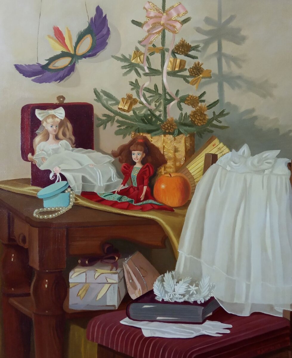 Картина с куклами Барби отражает целую эпоху детей 2000-ых