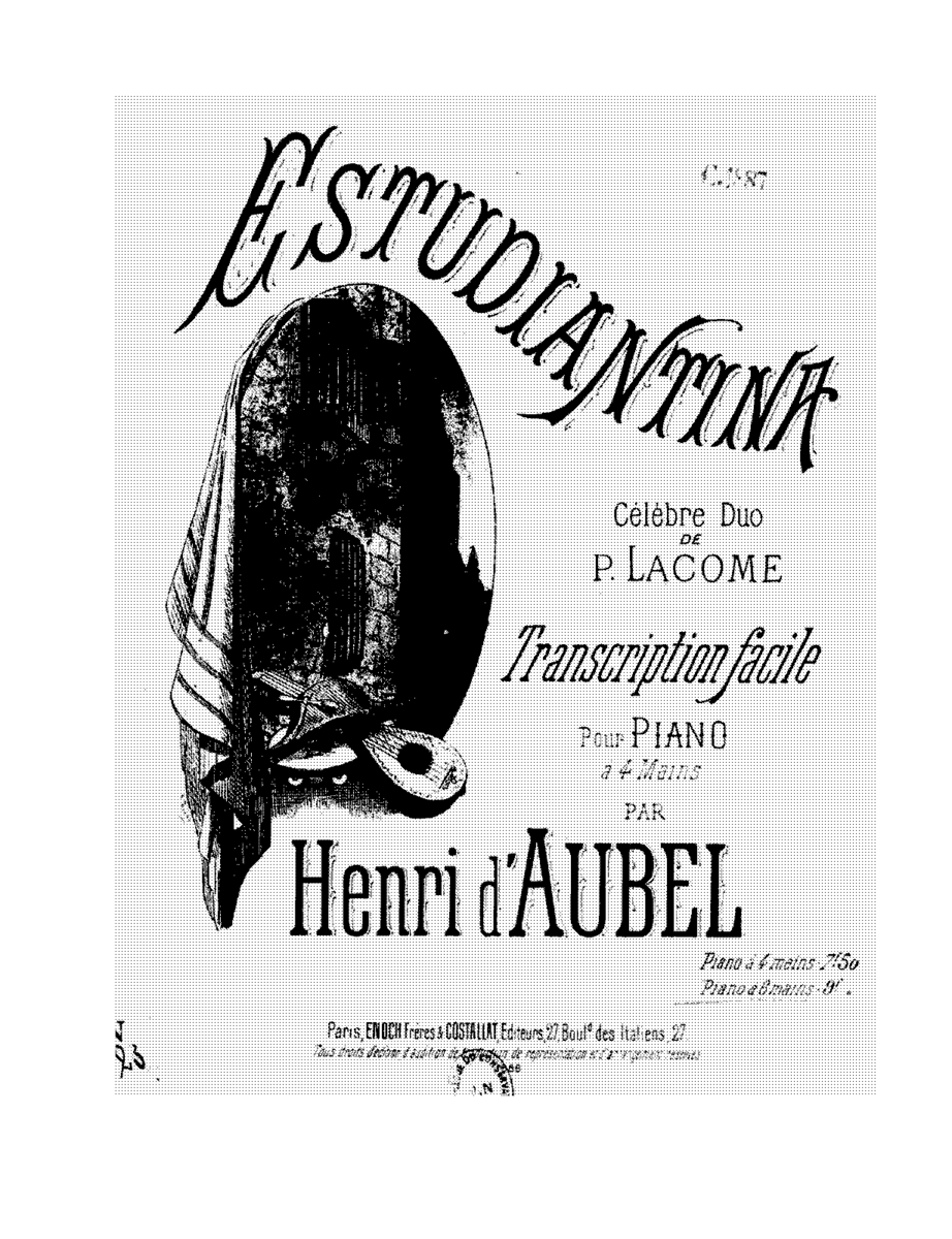 Обложка издания нот "Студеантины"