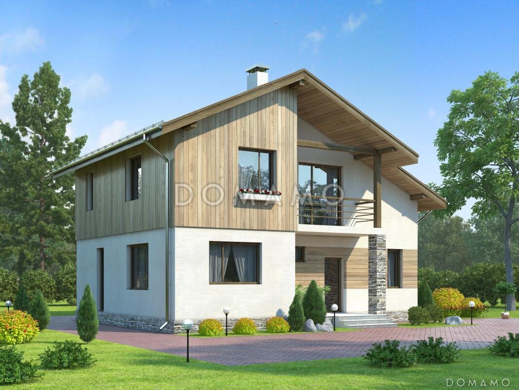 Проект D799 — комфортабельный дом с мансардой