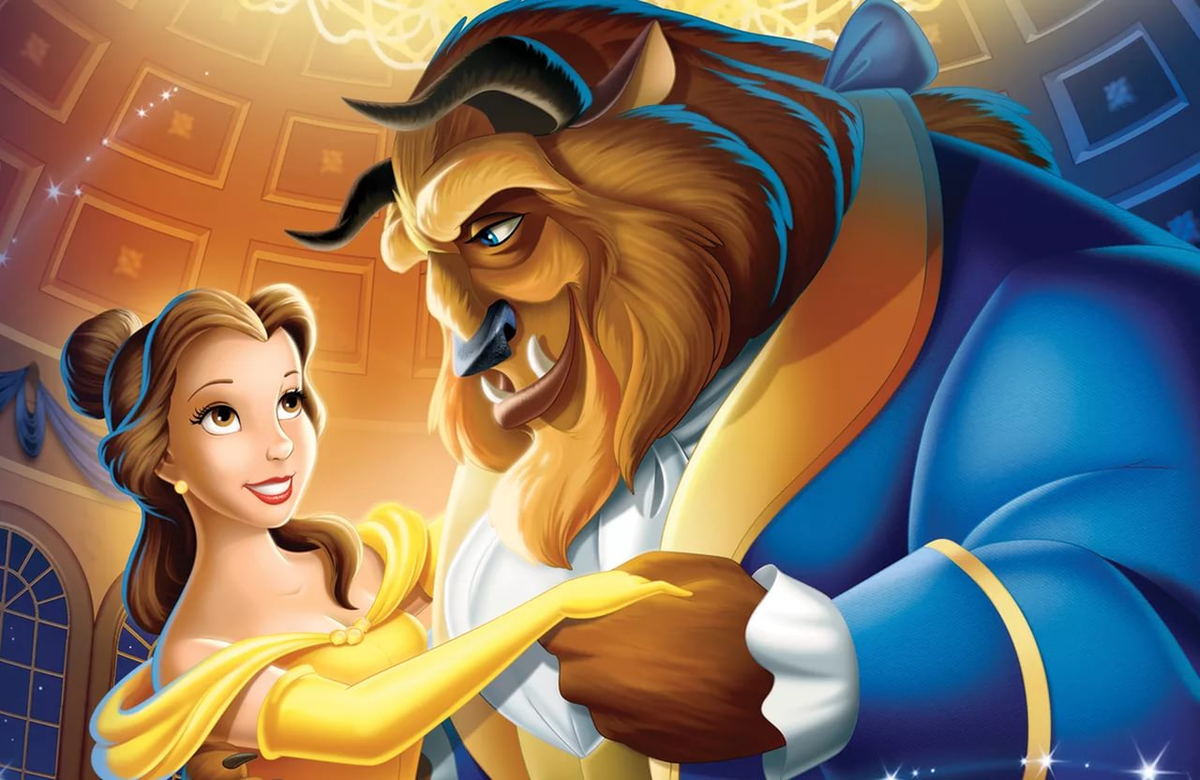 Кадр из мультфильма "Красавица и чудовище"