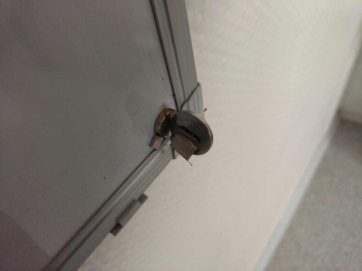 Два опытных магнита и тестовая же батарейка