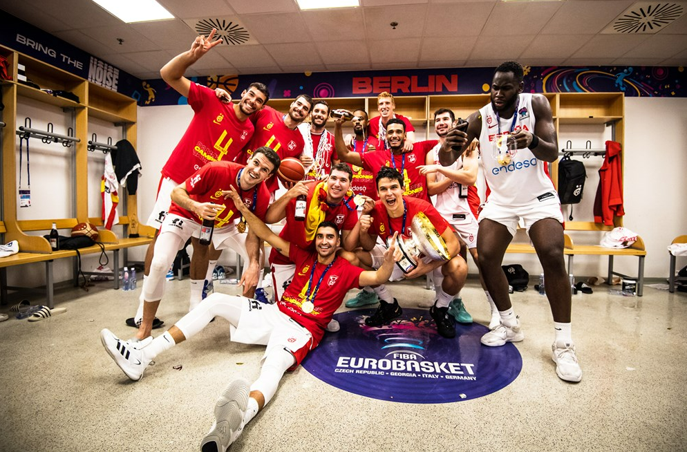 Сборная Испании - 4-кратный чемпион Евробаскета. Фото: fiba