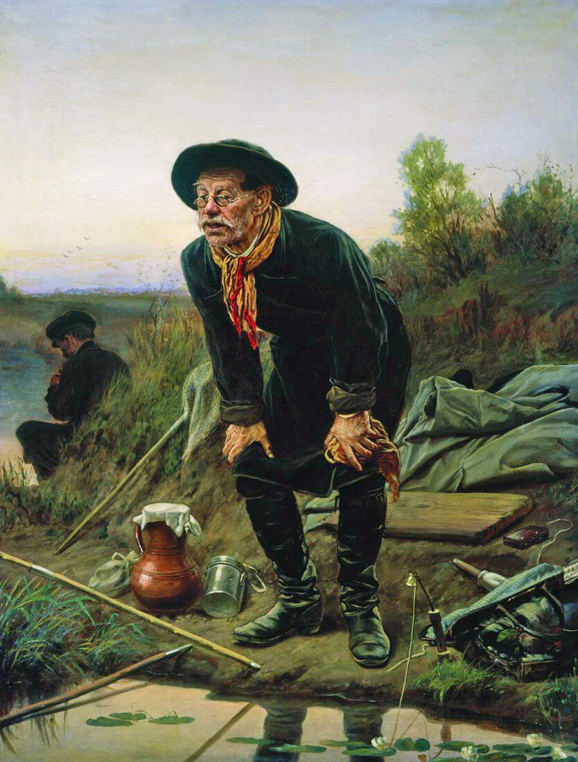 Картина Василий Григорьевич Перова Рыболов. 1871 г 