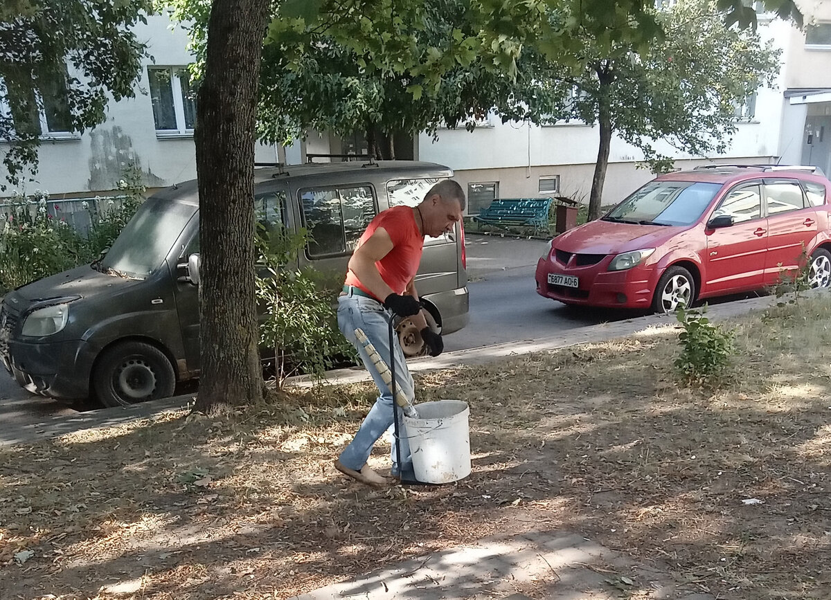 Минск. Утро. Бойцы невидимого фронта выходят на борьбу с мусором, которого нет. Ну, или почти нет.  
