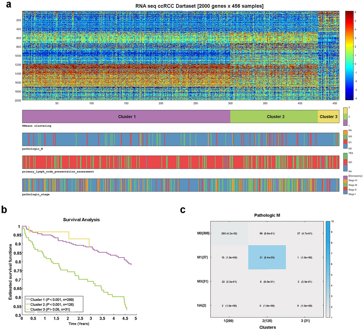 Кластеризация методом k-средних образцов ccRCC из базы данных TCGA / Grigory Puzanov / Scientific Reports