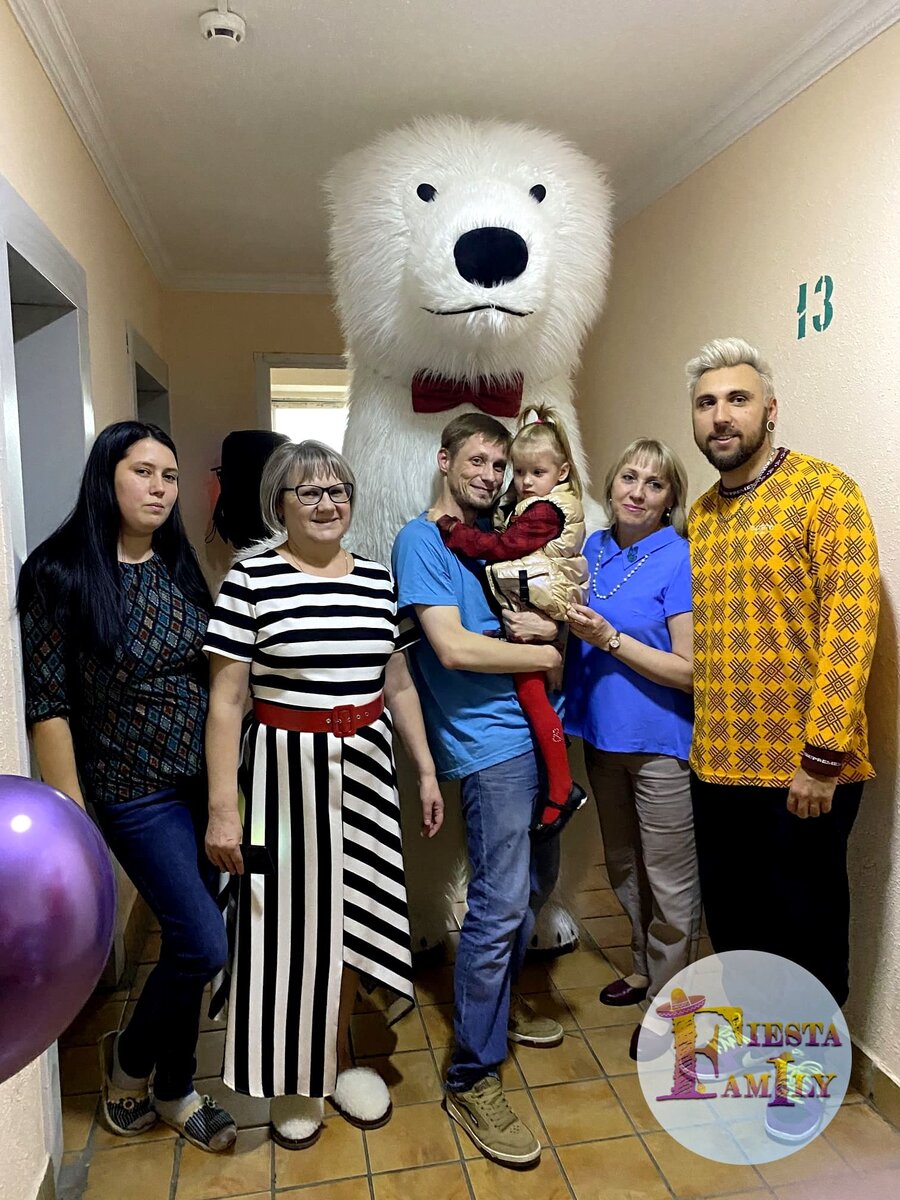 Белый ростовой мишка Умка