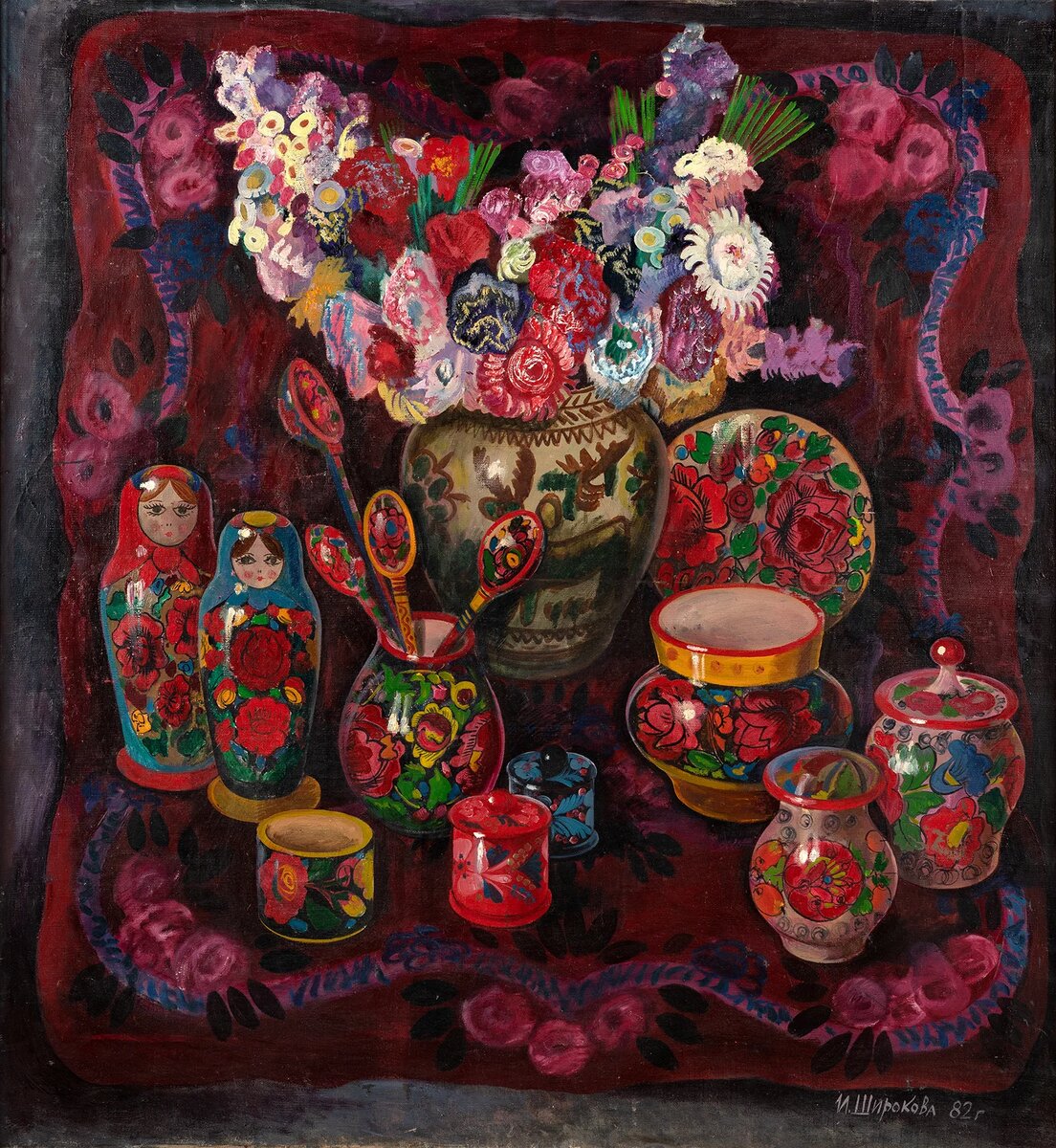 Инна Широкова, "Натюрморт" 1982 г