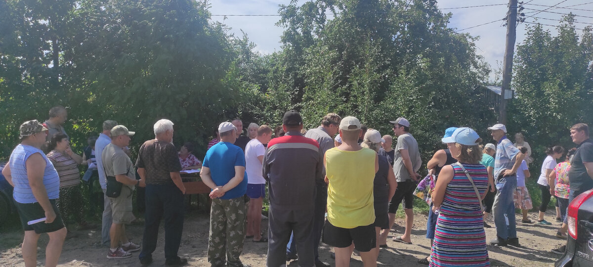 Собрание садоводов. Август 2022