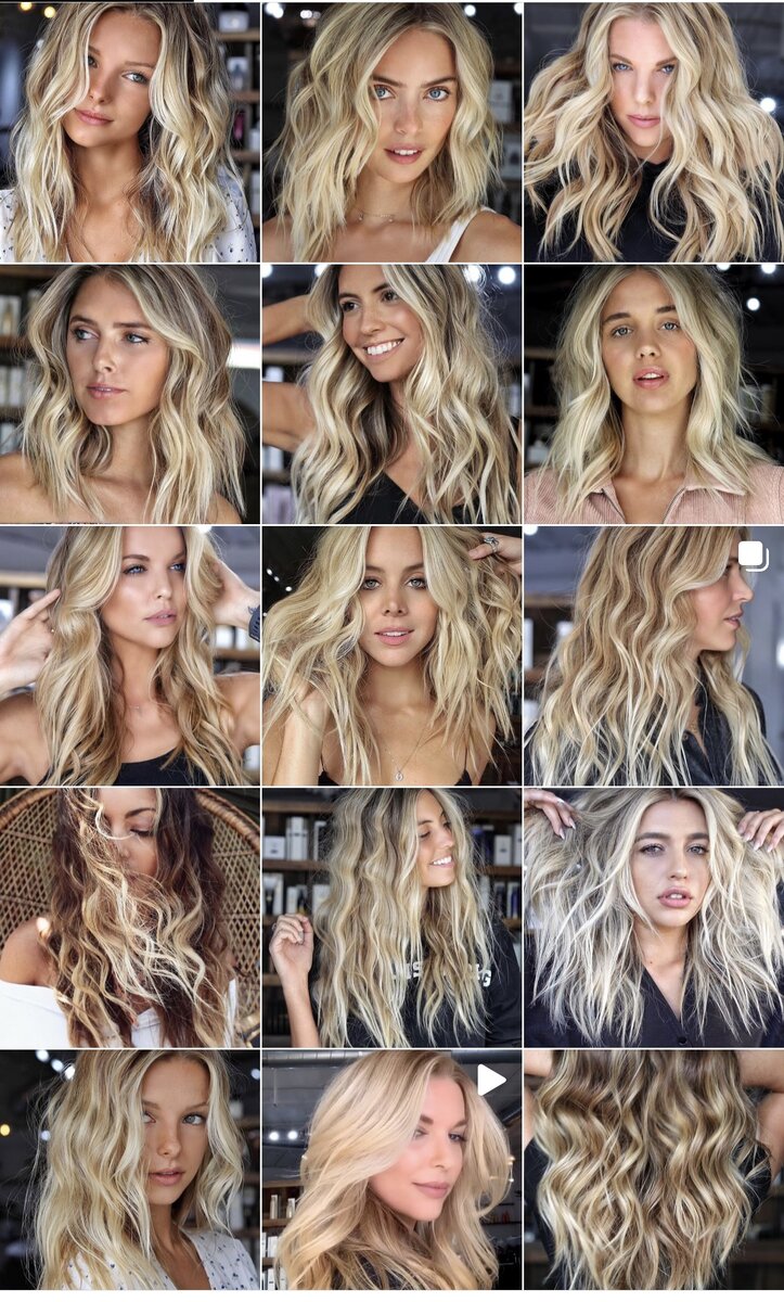 Скриншот страницы салона красоты в Инстаграм, где я крашу волосы 