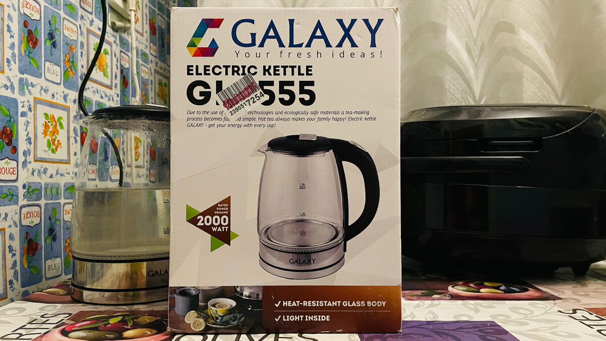 Заказали недорогой чайник Galaxy.