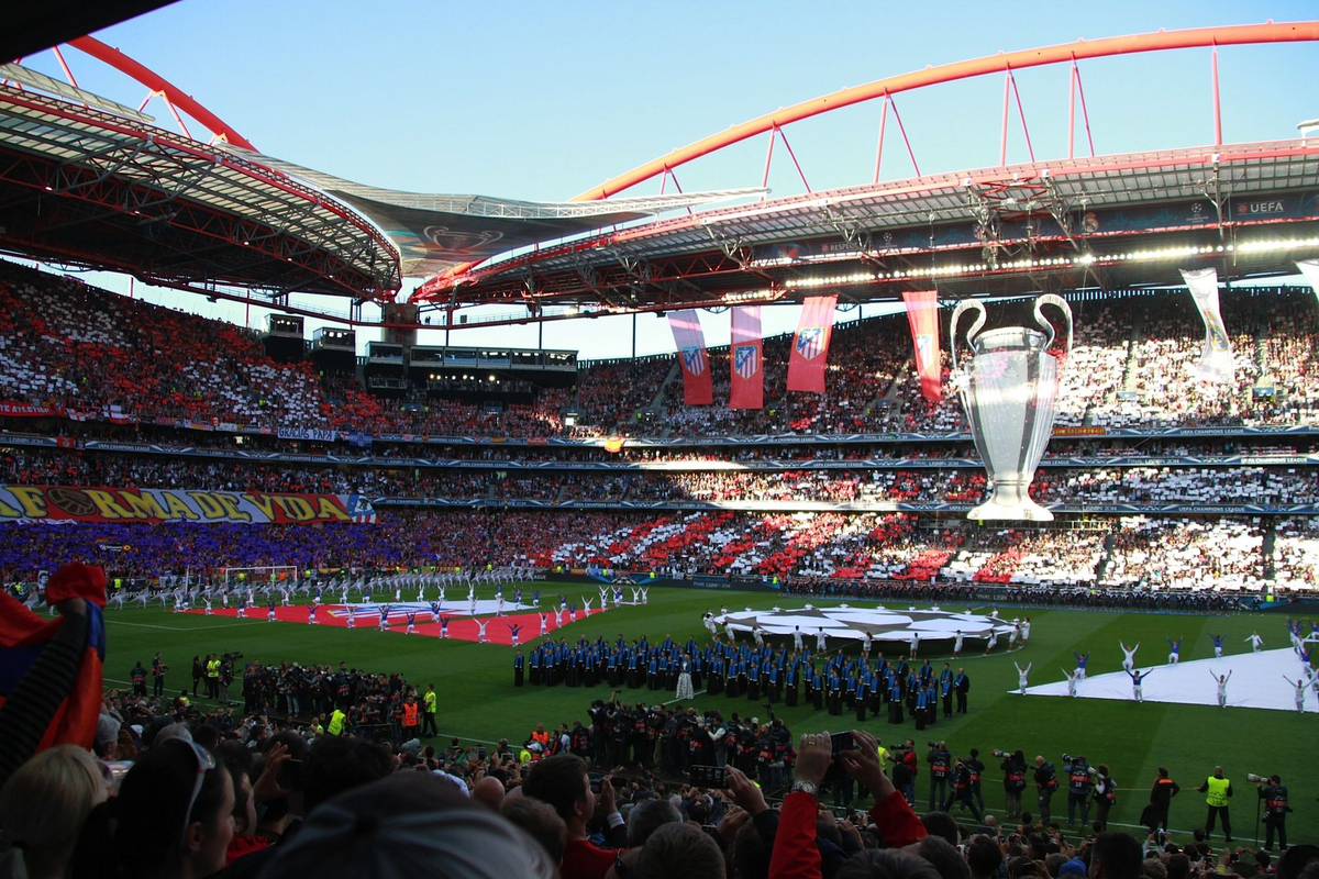 Где пройдет лч. UEFA Champions League Final 2022. Стадион финала Лиги чемпионов. Финал ЛЧ стадион. Финал Лиги чемпионов УЕФА 2014.