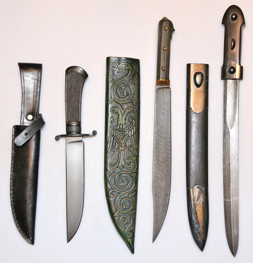 Охотничьи ножи. Фотография с BladeForums. https://www.bladeforums.com/threads/russian-bears-dagger.1116232/page-6