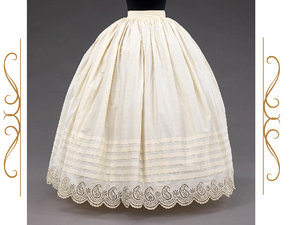 Нижняя юбка, 1855-1865. (с) Из коллекции музея Метрополитен (Нью-Йорк)