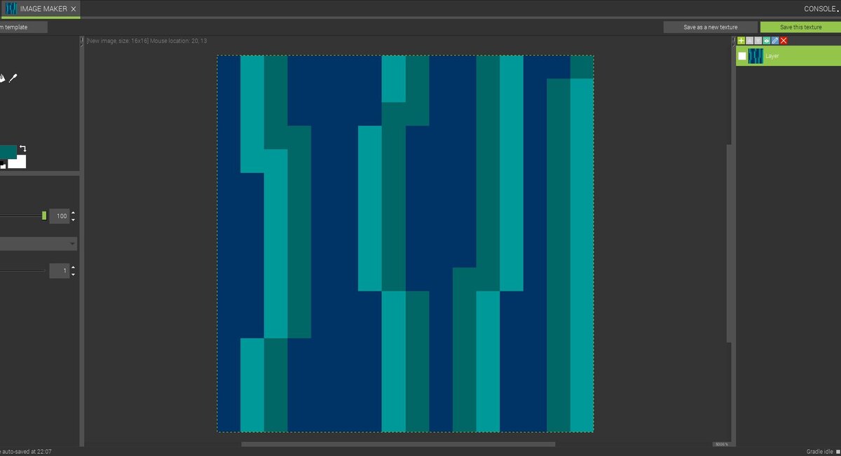 Для дерева делаем две текстуры: кора и верхняя часть.