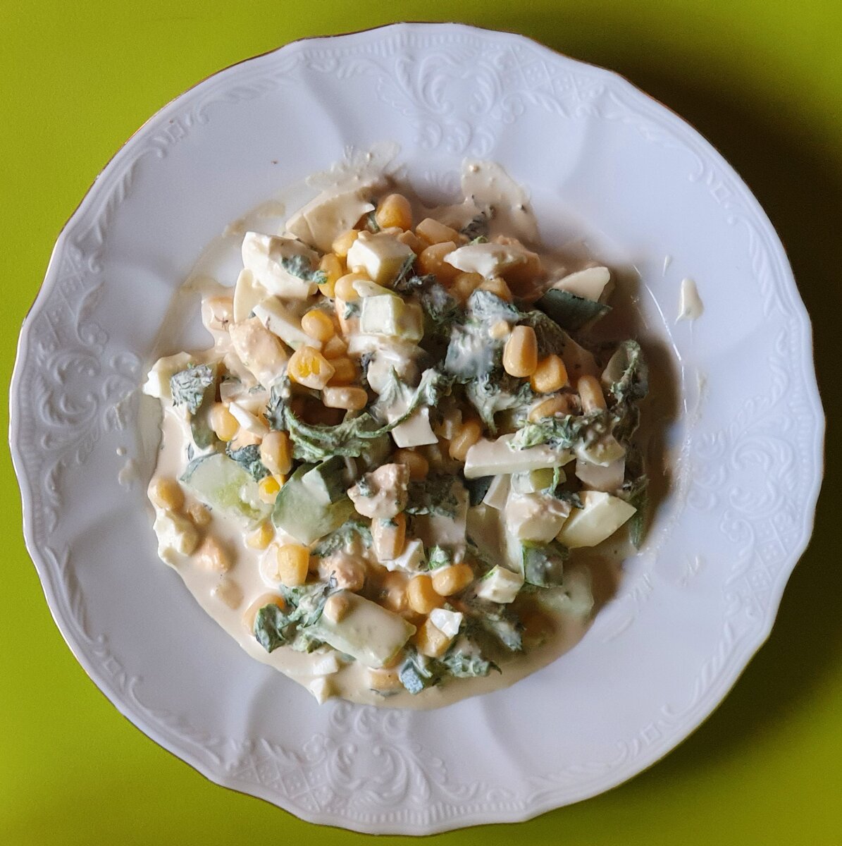 Салатик с крапивой.