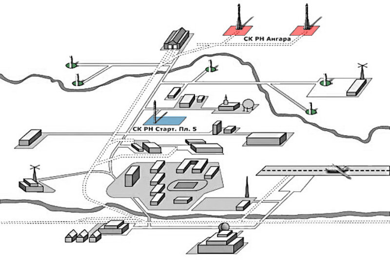 Схема космодрома плесецк