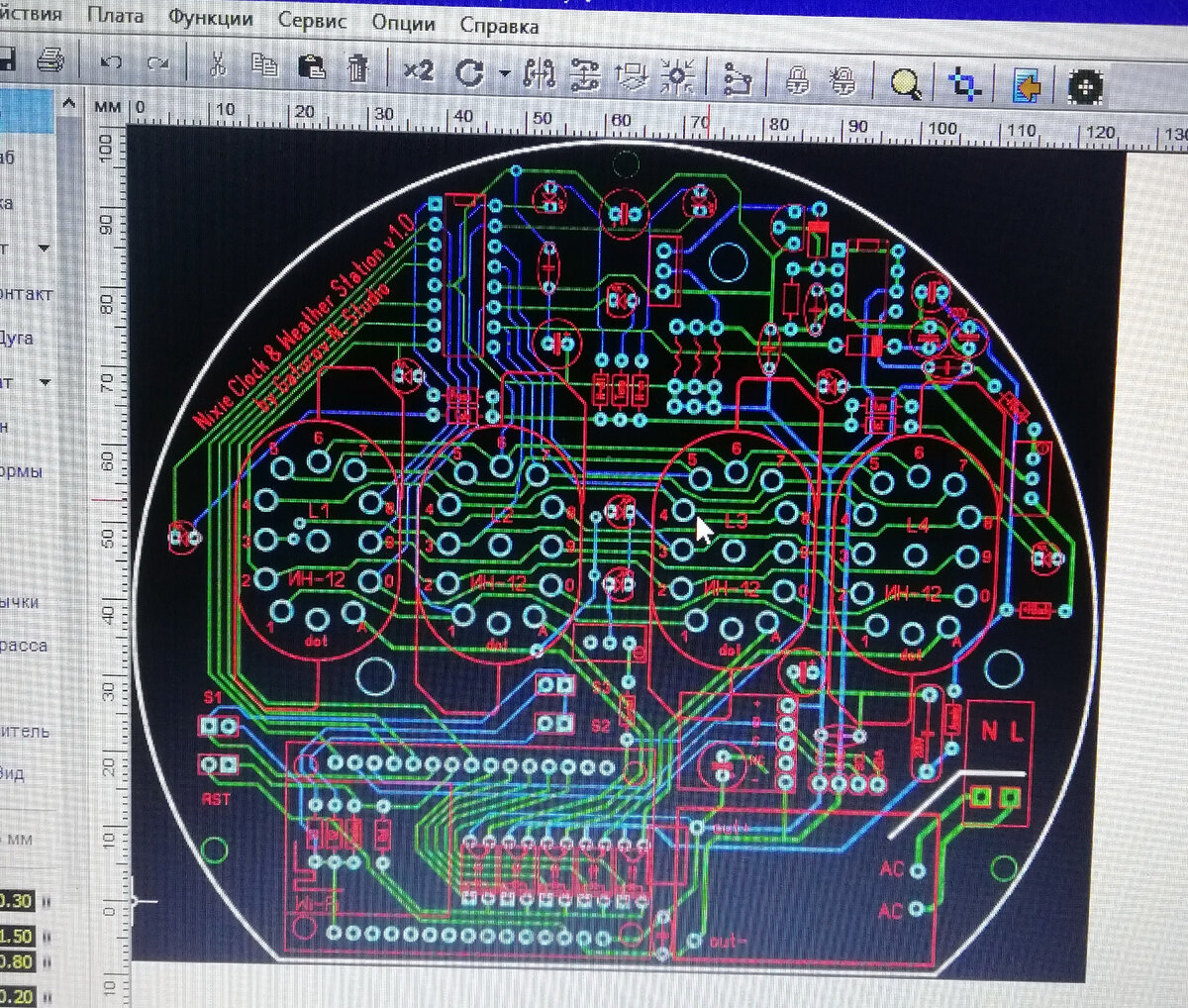 Создание ламповых часов (много картинок, листать стрелочкой справа)
