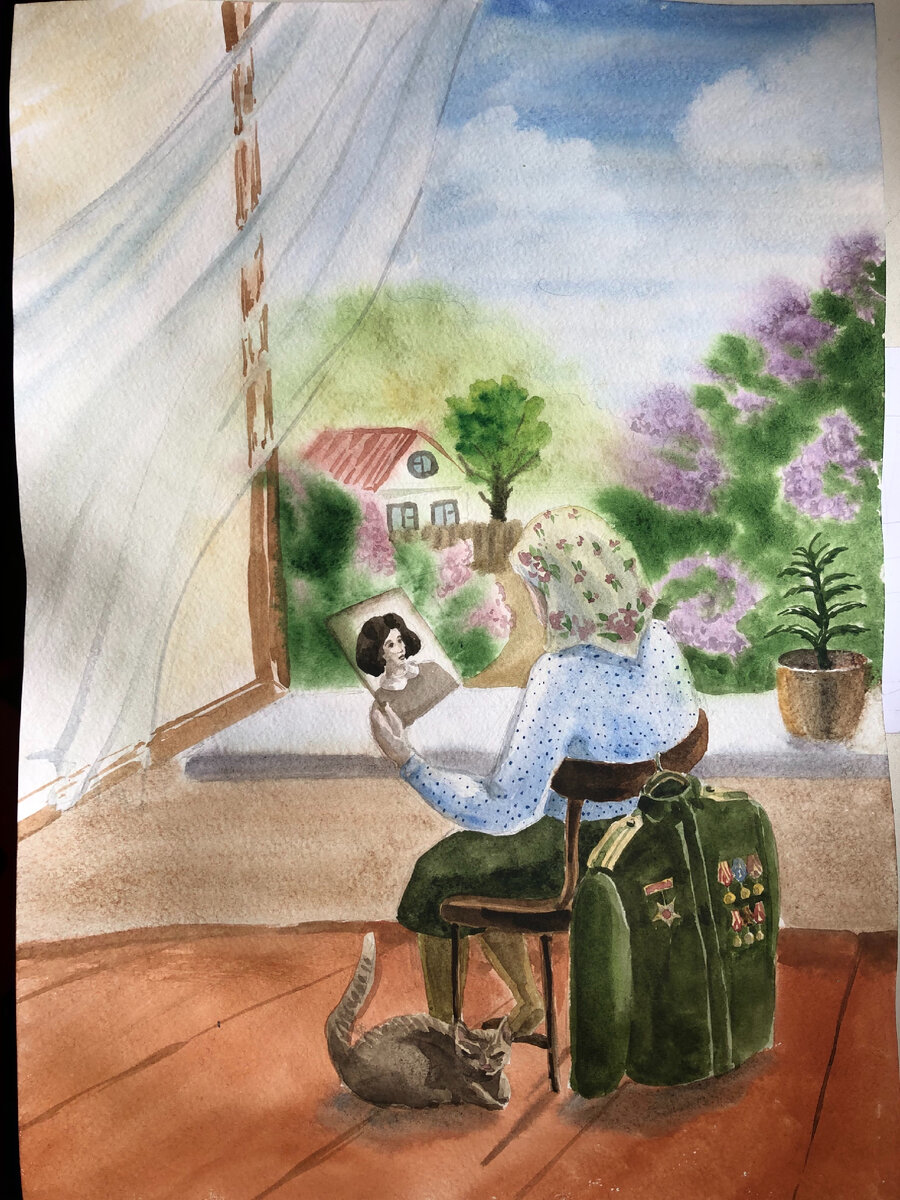 Облака сделаны салфеткой