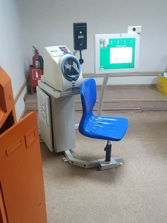 Аппарат для фиксации состояния здоровья водителей перед сменами