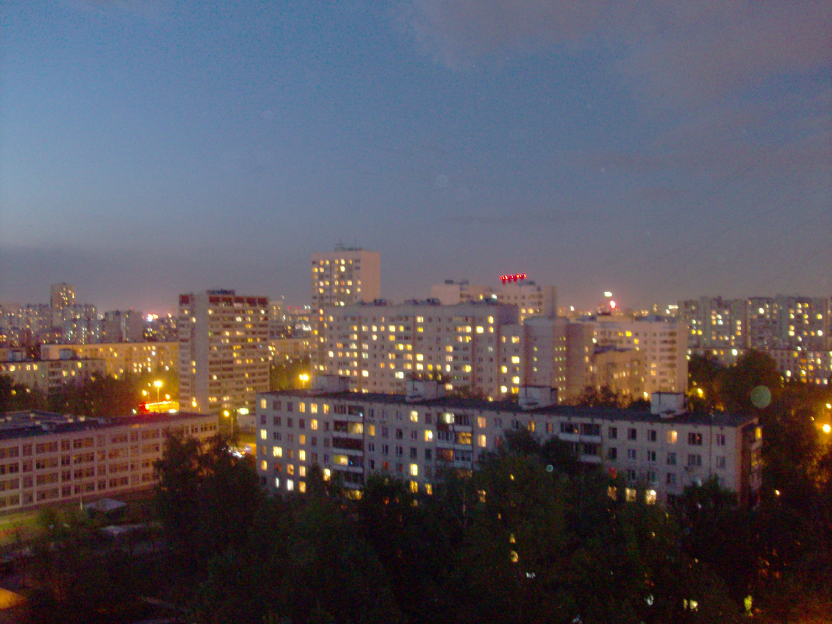 Вид из окна квартиры Татьяны