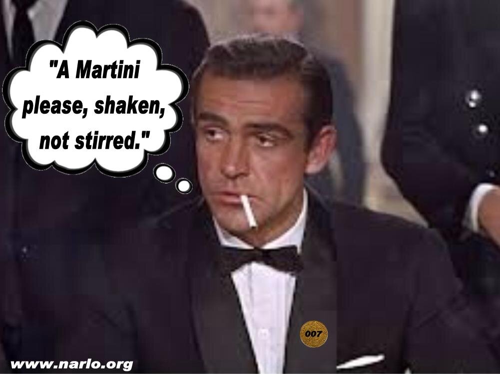 Взболтать, но не смешивать или как пьет Мартини  агент ее величества.