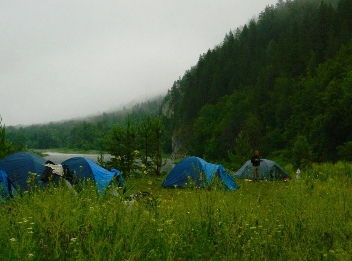 На сплаве по реке Уфа. Фото автора