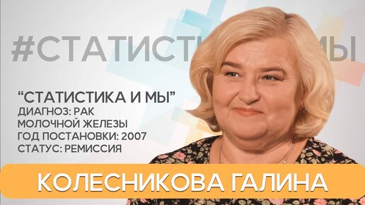 Колесникова Галина, Тверь, 14 лет с диагнозом рак молочной железы: «Бороться и верить!»