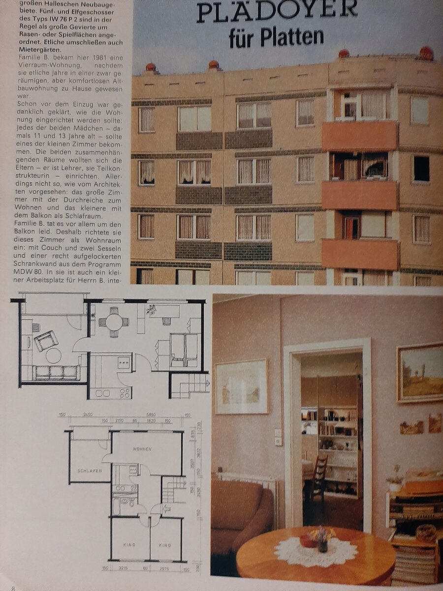 Маленькие квартиры из журналов ГДР 1977-1980 годов | ДНЕВНИК АРХИТЕКТОРА |  Дзен