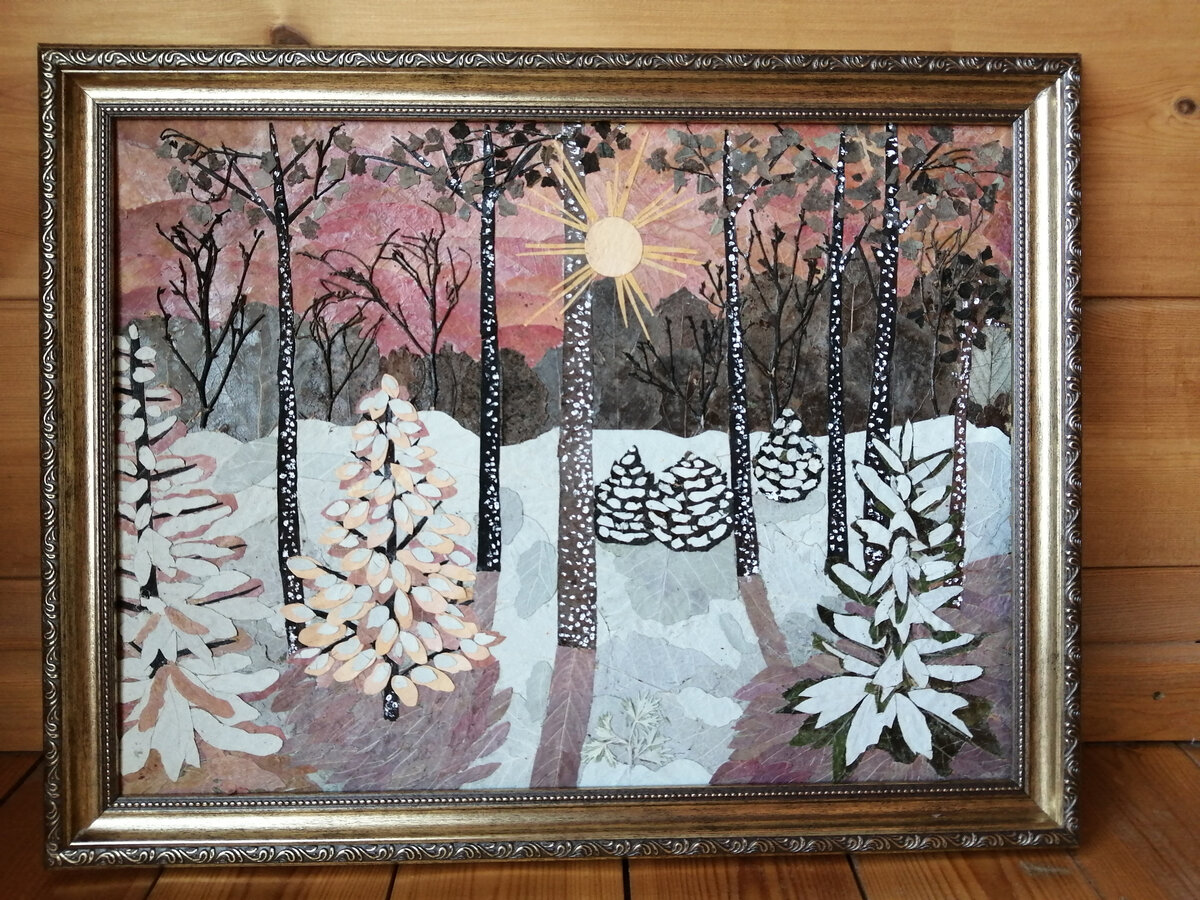 Моя картина Зимний пейзаж