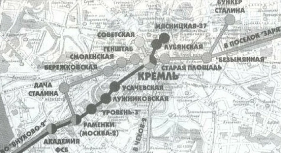 Карта подземных объектов москвы