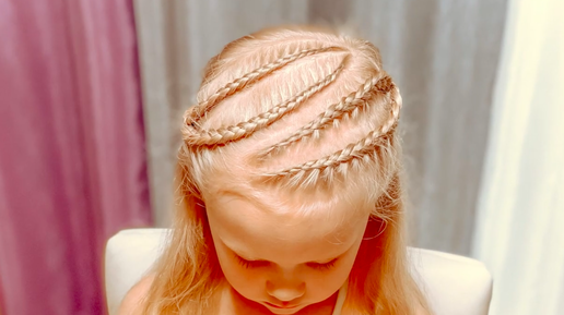 Прическа с плетением на каждый день. Hairstyle.. — Video | VK