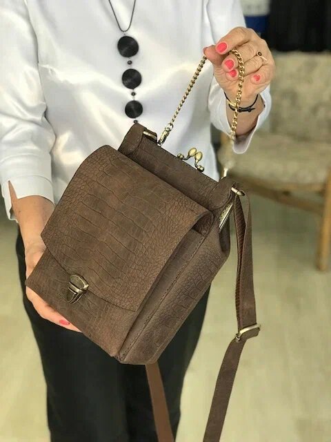 Кожаная сумка "Жанелль-32". Ателье Ирины Берзиной.