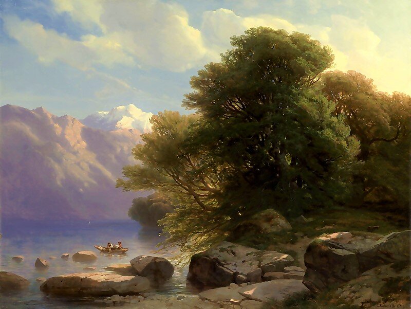 Картина калом. Художник Александр калам Alexandre Calame. Калам, Александр (1810 - 1864) пейзаж с дубами. Александр калам горный пейзаж. Александр калам пейзаж с дубами 1859.