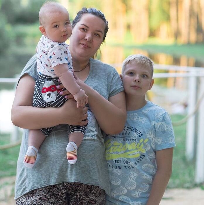 Фото с сыновьями