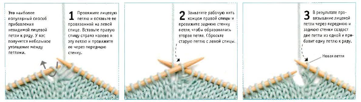 Из одной петли вывязать две спицами. Как вязать 2 петли из одной. Прибавка из одной петли вывязываем две. Прибавка петли из одной. Протяжка вправо