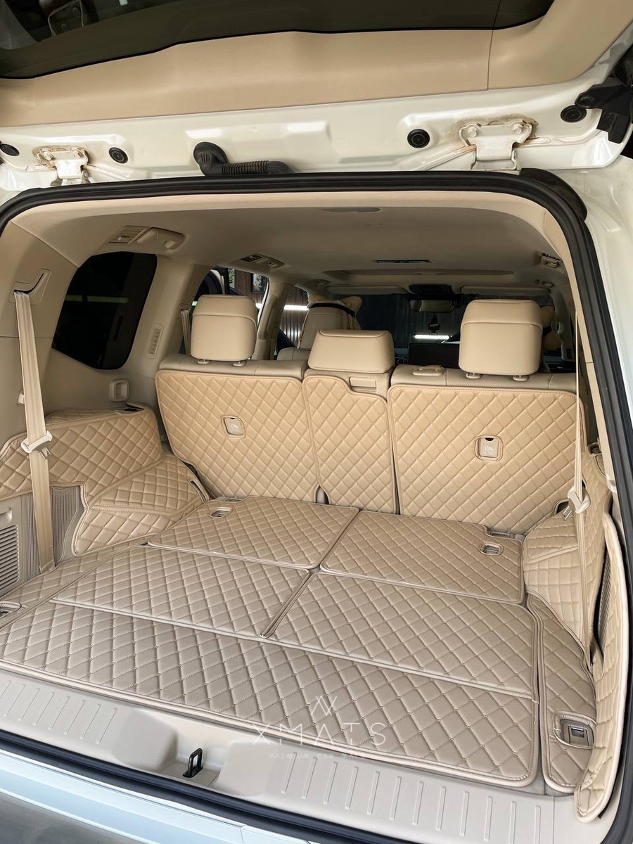 Коврики из экокожи на Toyota Land Cruiser 300 7 мест