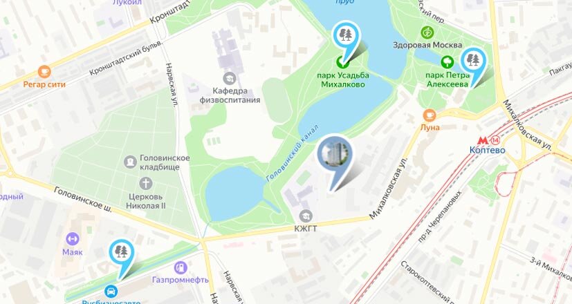 Москва головинское шоссе 8 карта