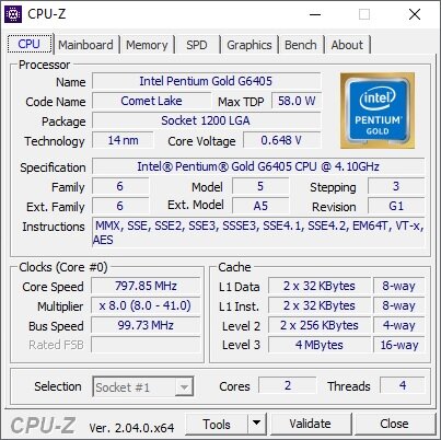 Pentium G6405+Gigabyte H410M S2H V2