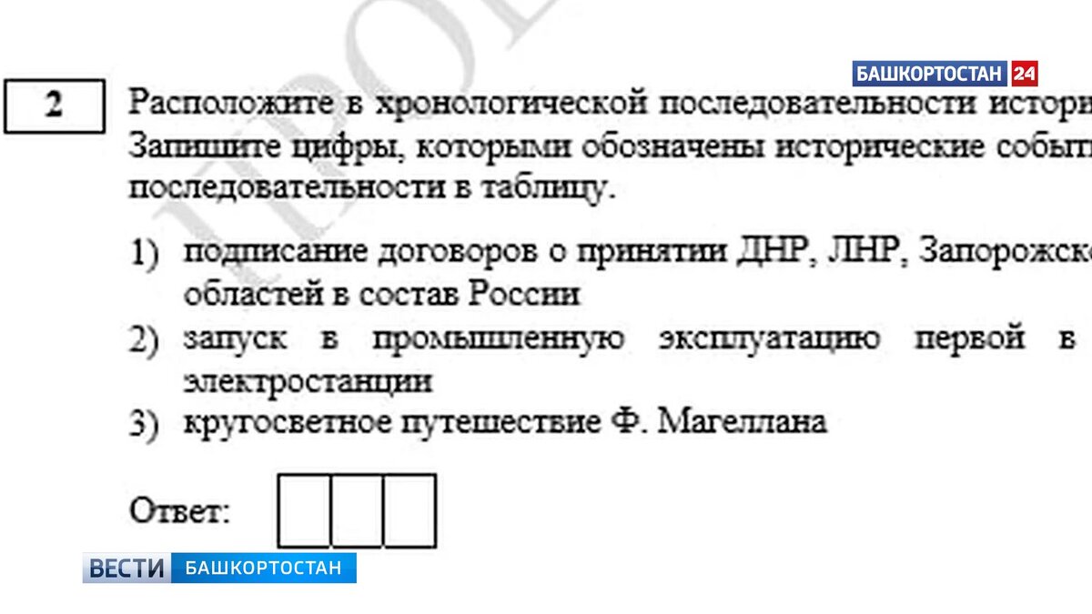    В 2024 году в ЕГЭ по истории появятся вопросы, связанные со спецоперацией