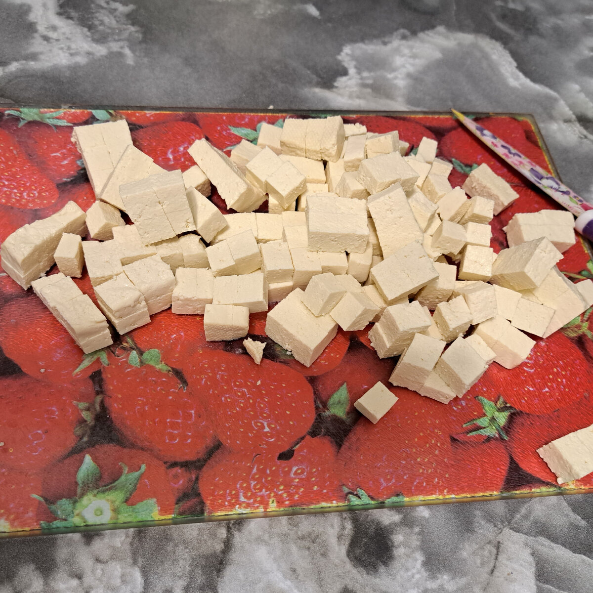 Приготовление тофу. Листайте вправо.