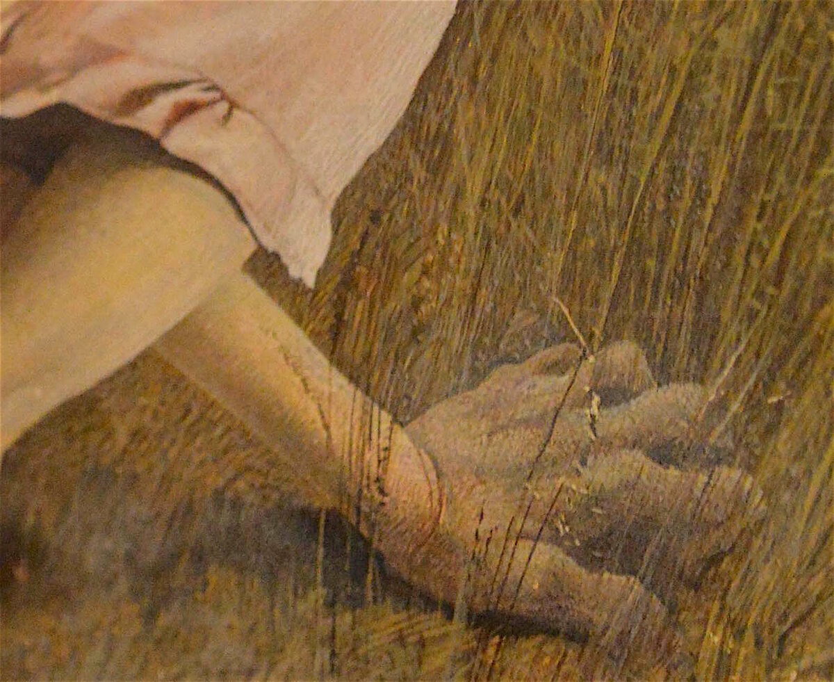 Эндрю Уайет. Мир Кристины, 1948, фрагмент